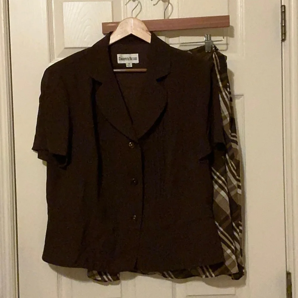 Vintage 18 washable lightweight skirt and suit jacket EUC - Picture 1 of 7